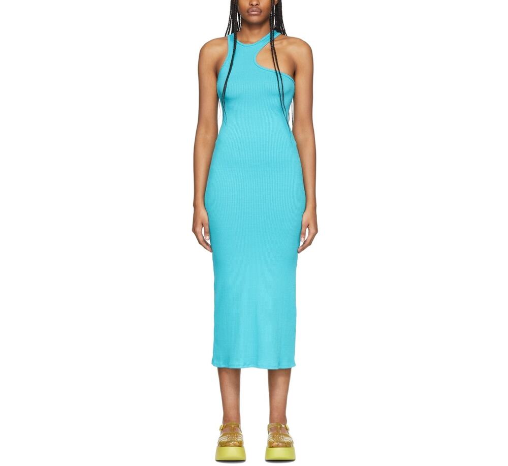 Simon Miller Ribbed Blue Mawga Dress Size S